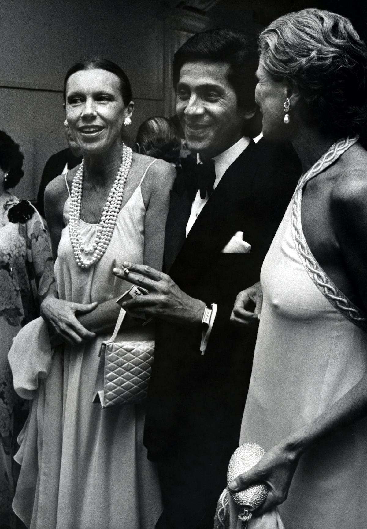 Francoise de la Renta, Valentino i Nan Kempner / Fot. Getty Images