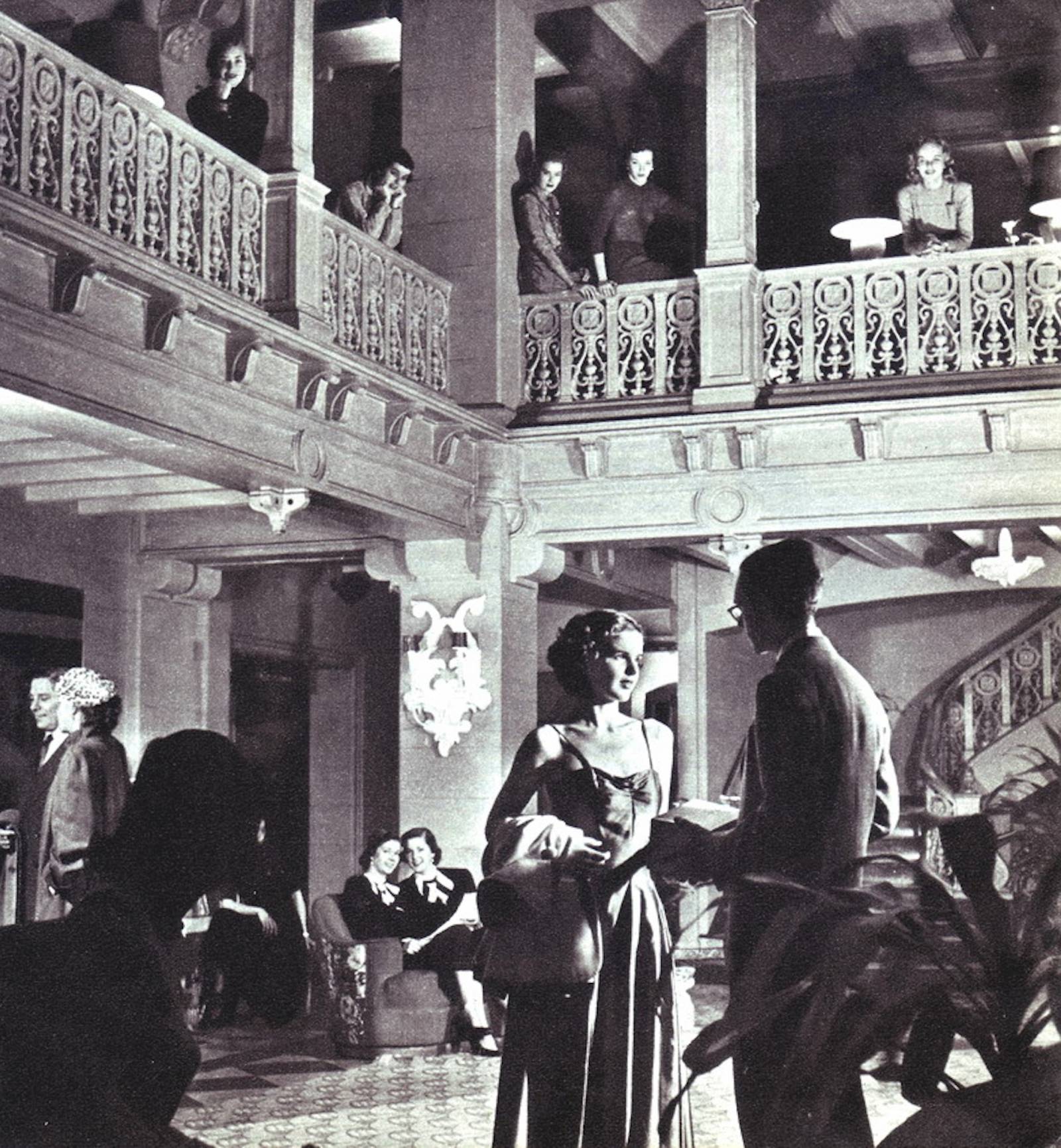 Lobby, Barbizon, 1948