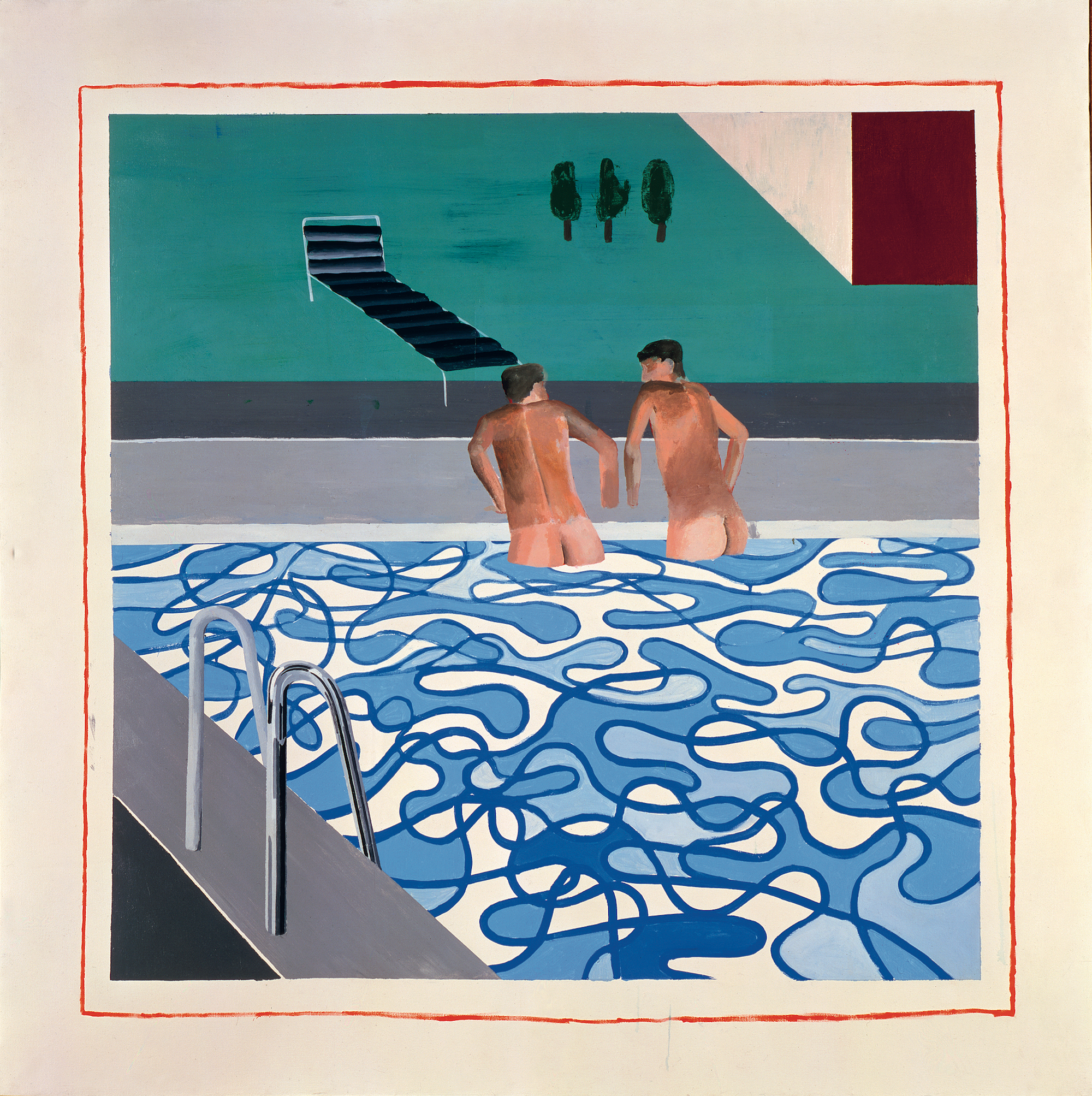 David Hockney, Two Boys in a Pool, Hollywood, 1965 © David Hockney