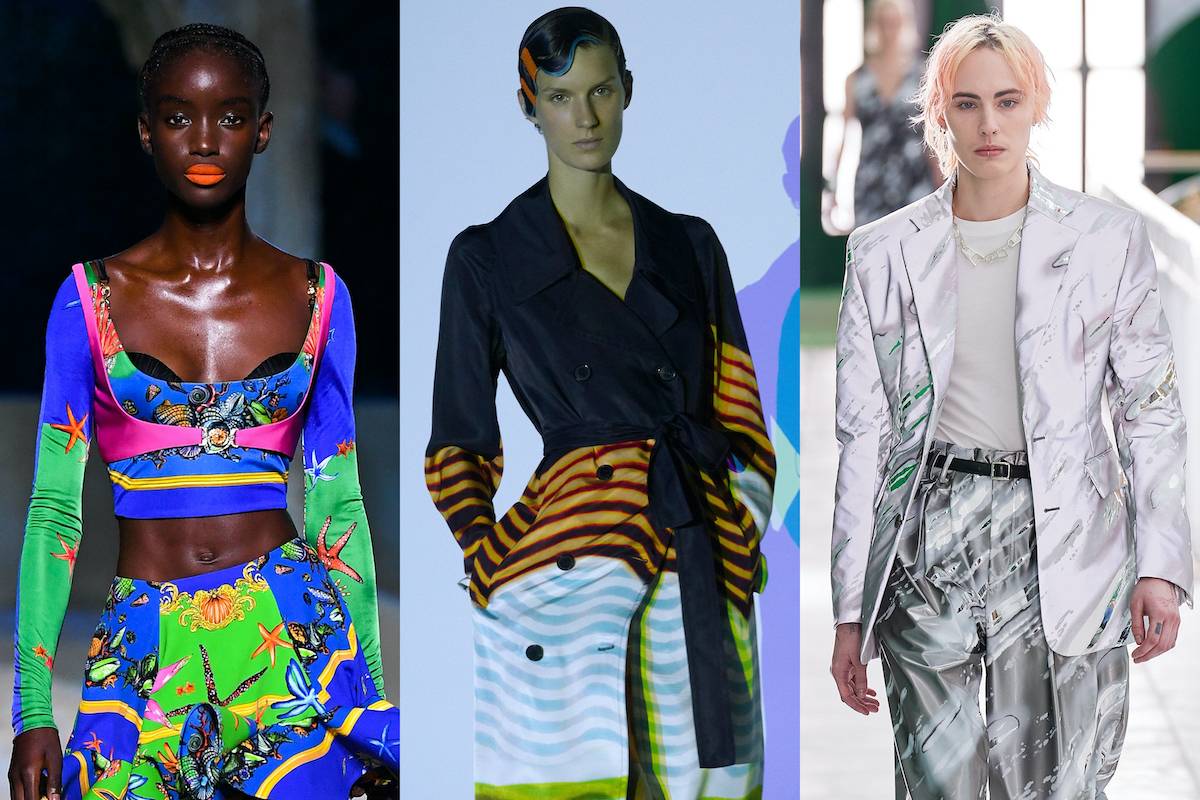 Versace, Dries van Noten, Louis Vuitton
