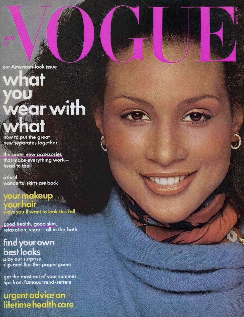 ​Beverly Johnson na okładce amerykańskiego Voguea, 1974 / Fot. Francesco Scavullo/Condé Nast