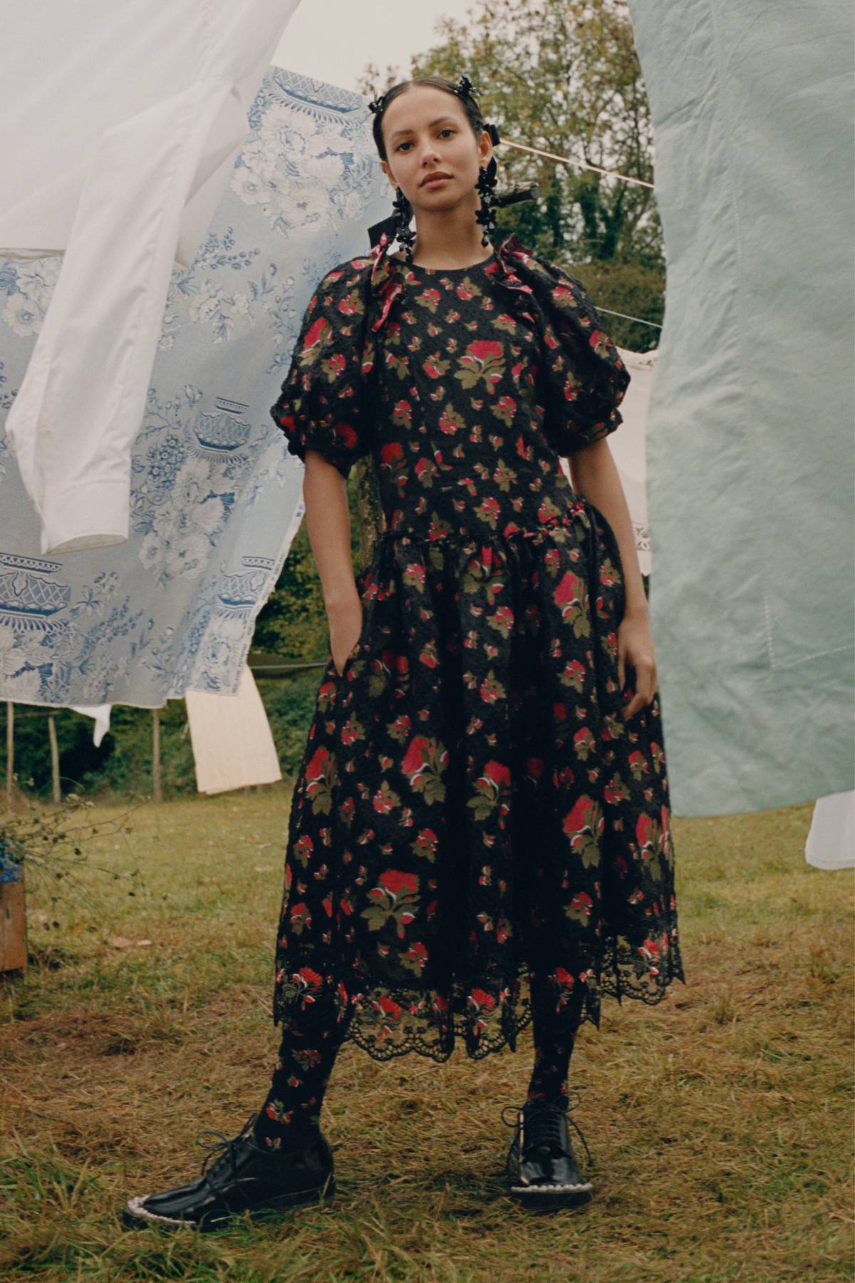 Francesca Hayward w kampanii Simone Rocha x H&M / Fot. Tyler Mitchell