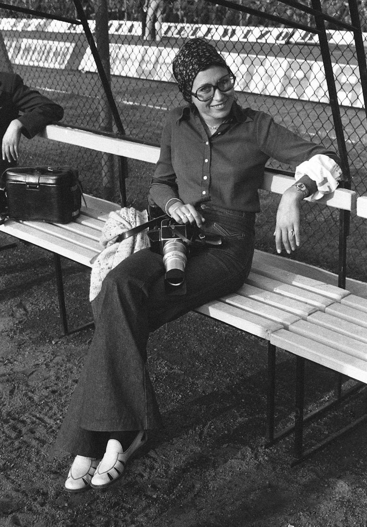 Maja Sokołowska podczas memoriału Janusza Kusocińskiego na stadionie Skry. Warszawa 1979 / Fot. Tomasz Prażmowski