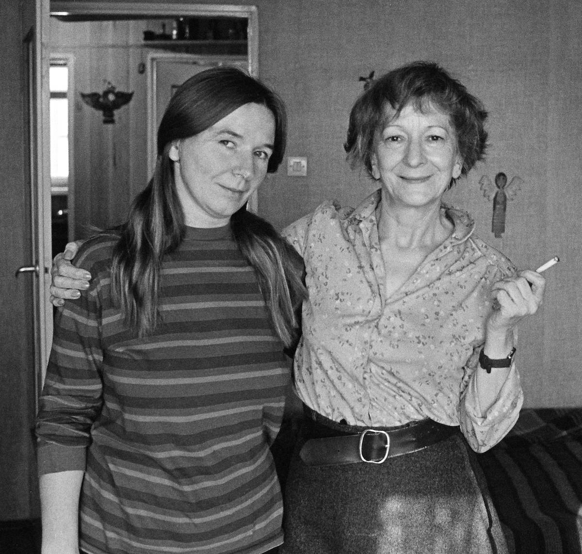 Joanna Helander i Wisława Szymborska, Krakow, 1984 / Fot. Bo Persson