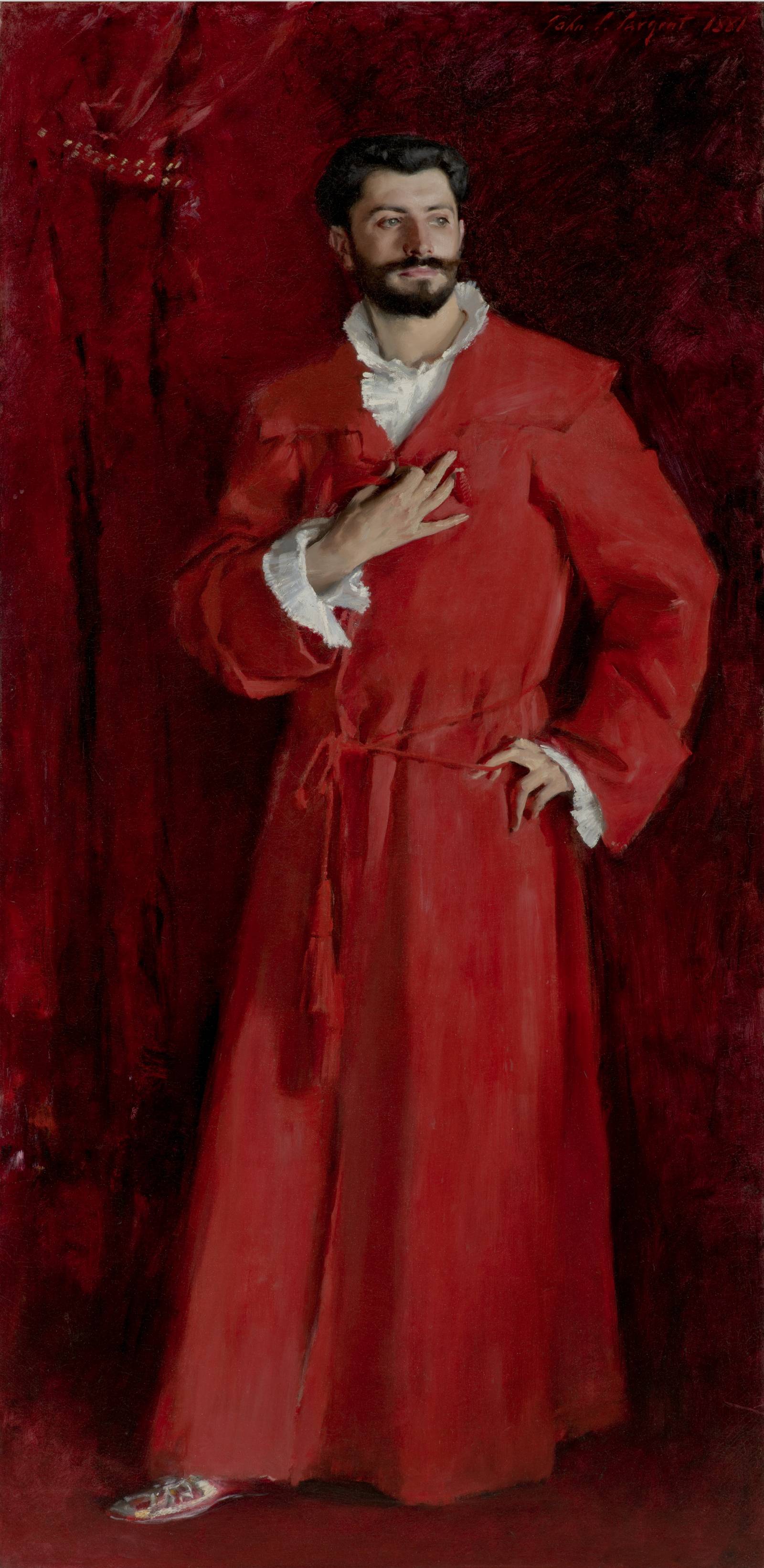 John Singer Sargent, Dr Pozzi at Home, 1881. (The Armand Hammer Collection, Gift of the Armand Hammer Foundation. Hammer Museum, Los Angeles)