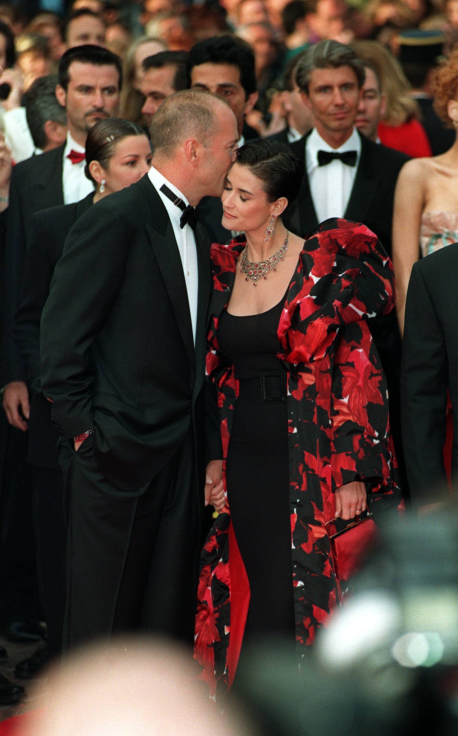Demi Moore i Bruce Willis na Festiwalu Filmowym w Cannes w 1997 roku