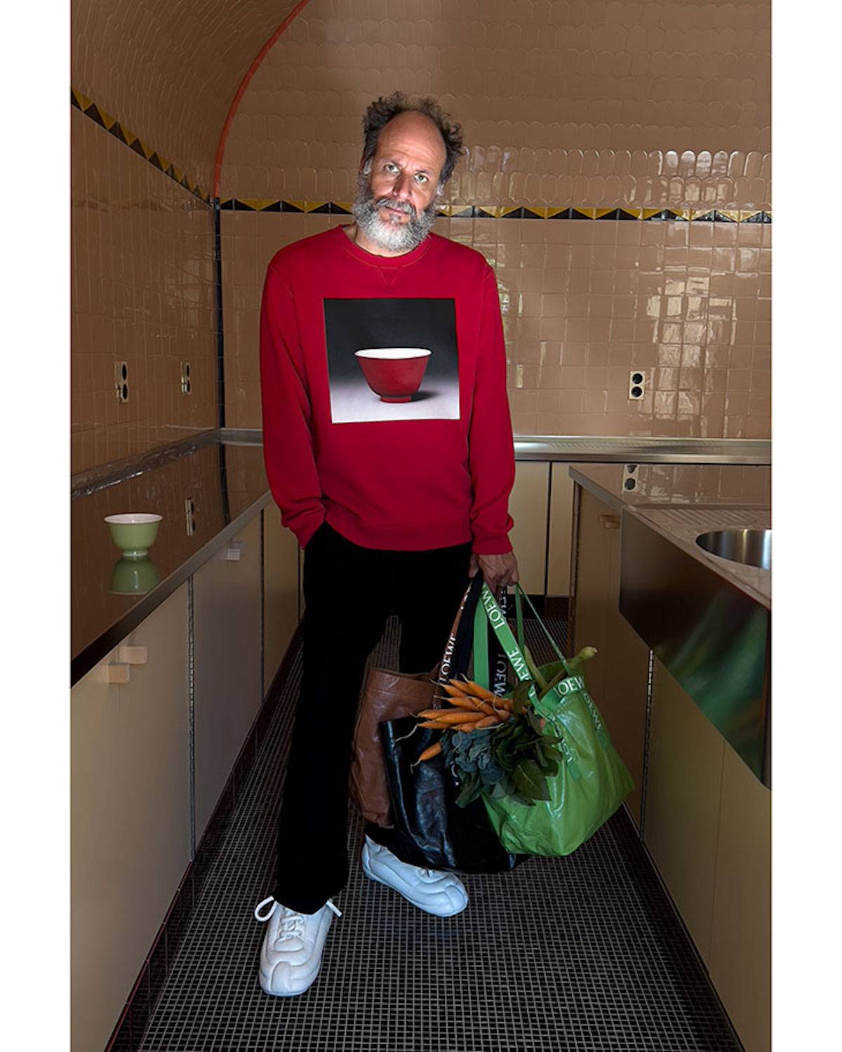 Luca Guadagnino w kampanii Loewe (Fot. Juergen Teller/Loewe)