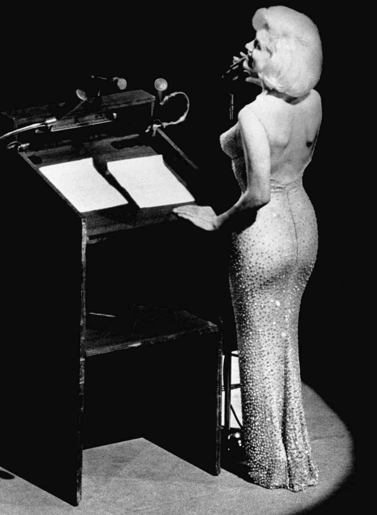 Marilyn Monroe śpiewa prezydentowi Johnowi F. Kennedyemu Sto lat na Madison Square Garden, 1962 rok