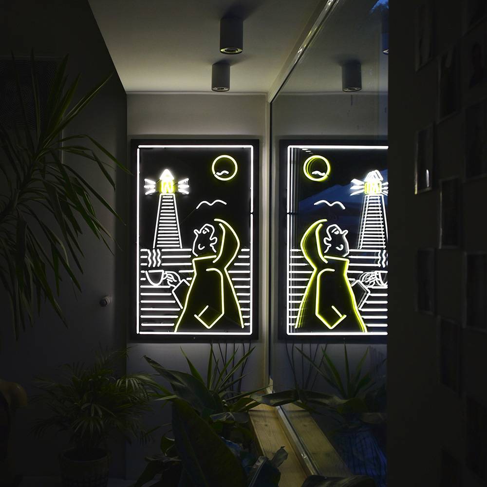 Neon ONOFF, projekt Michał Loba