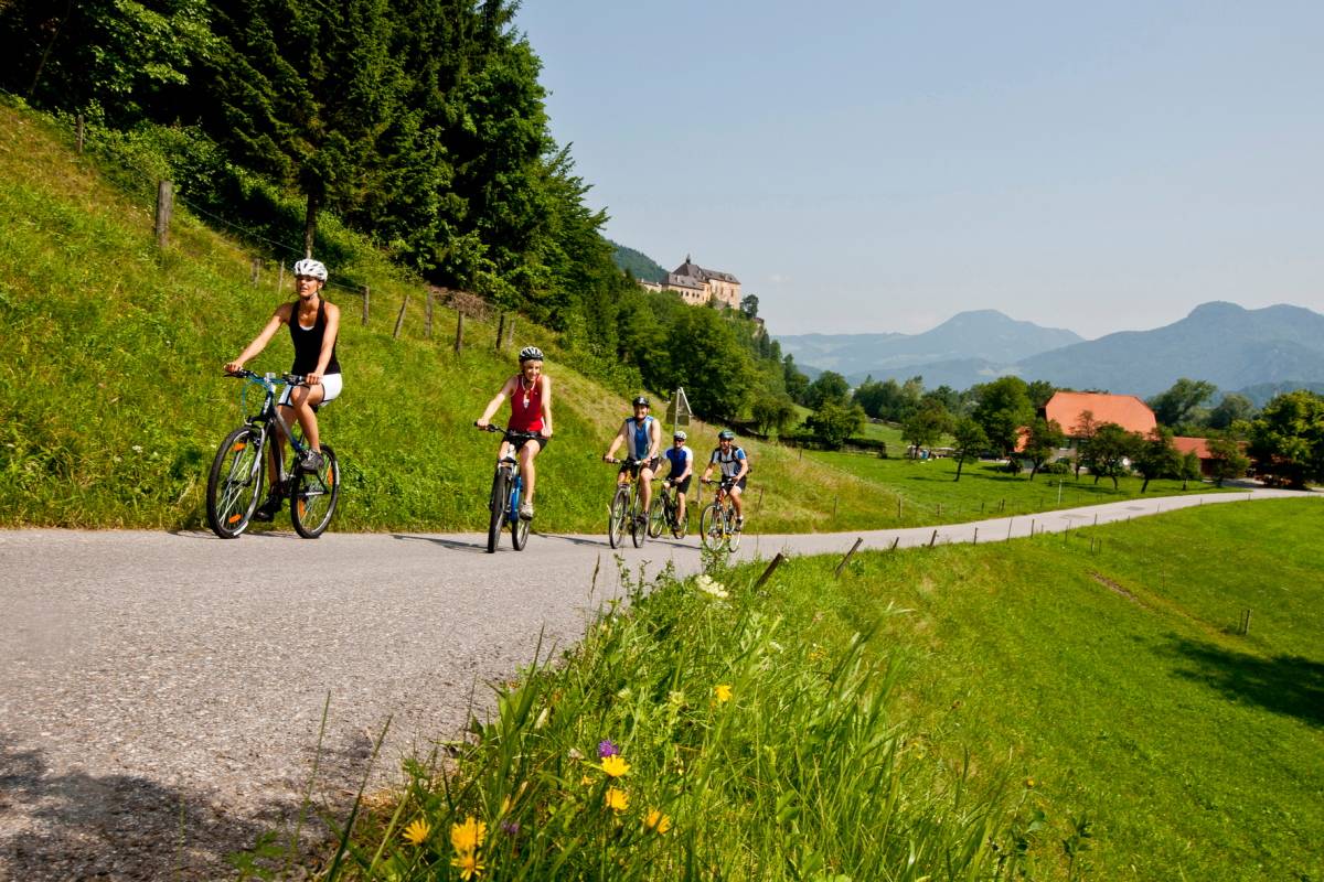 Przejażdżka rowerowa w okolicach Grazu/ Fot. Erlebnisregion Graz, Tom Lamm