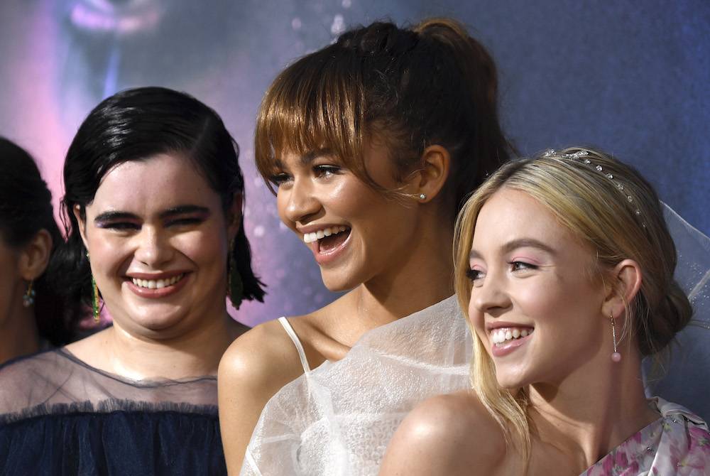 Z Zendayą i Sydney Sweeney, koleżankami z planu (Fot. Getty Images)