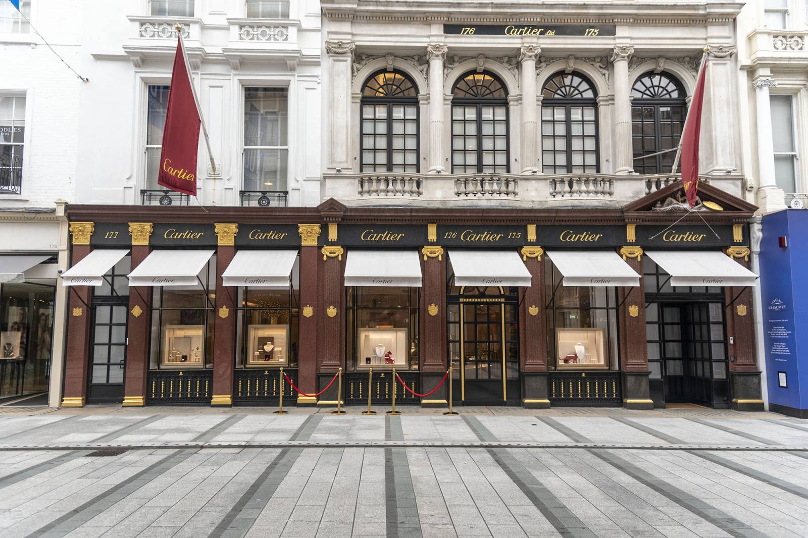 Butik Cartier na New Bond Street (Fot. Dave Rushen/SOPA Images/LightRocket via Getty Images)