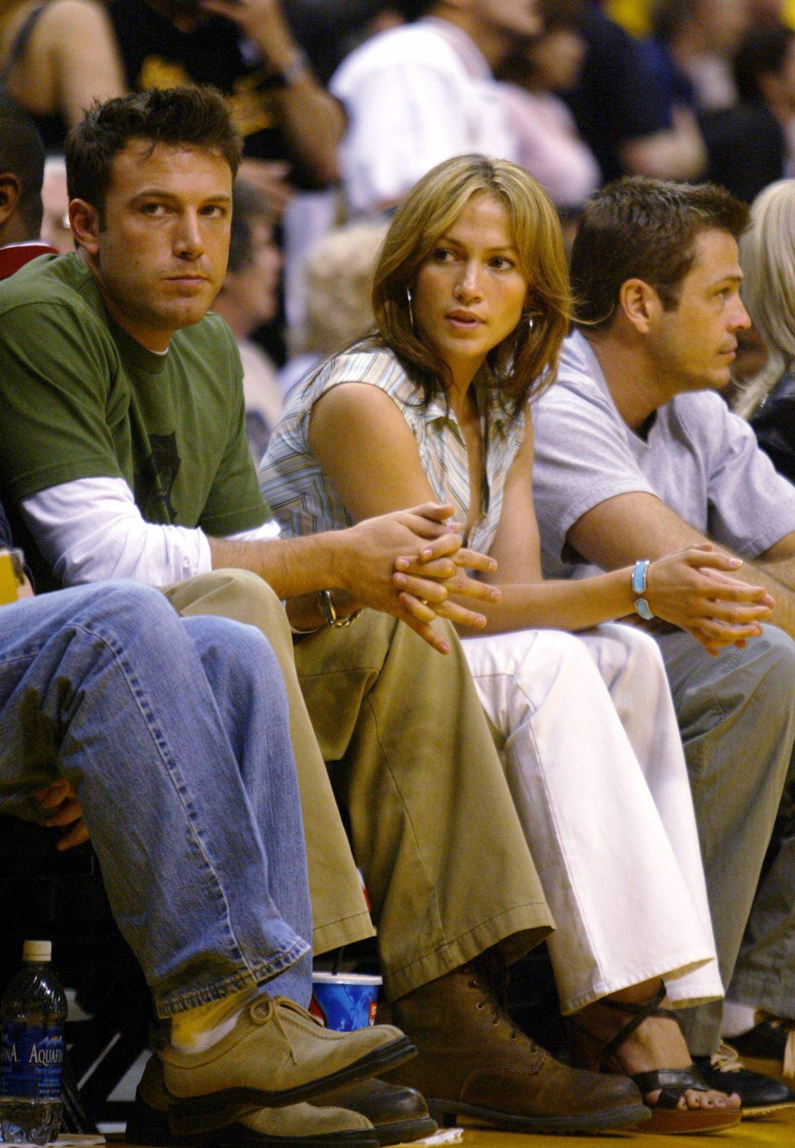 Jennifer i Ben na meczu Lakersów w 2003 roku / Fot. materiały prasowe