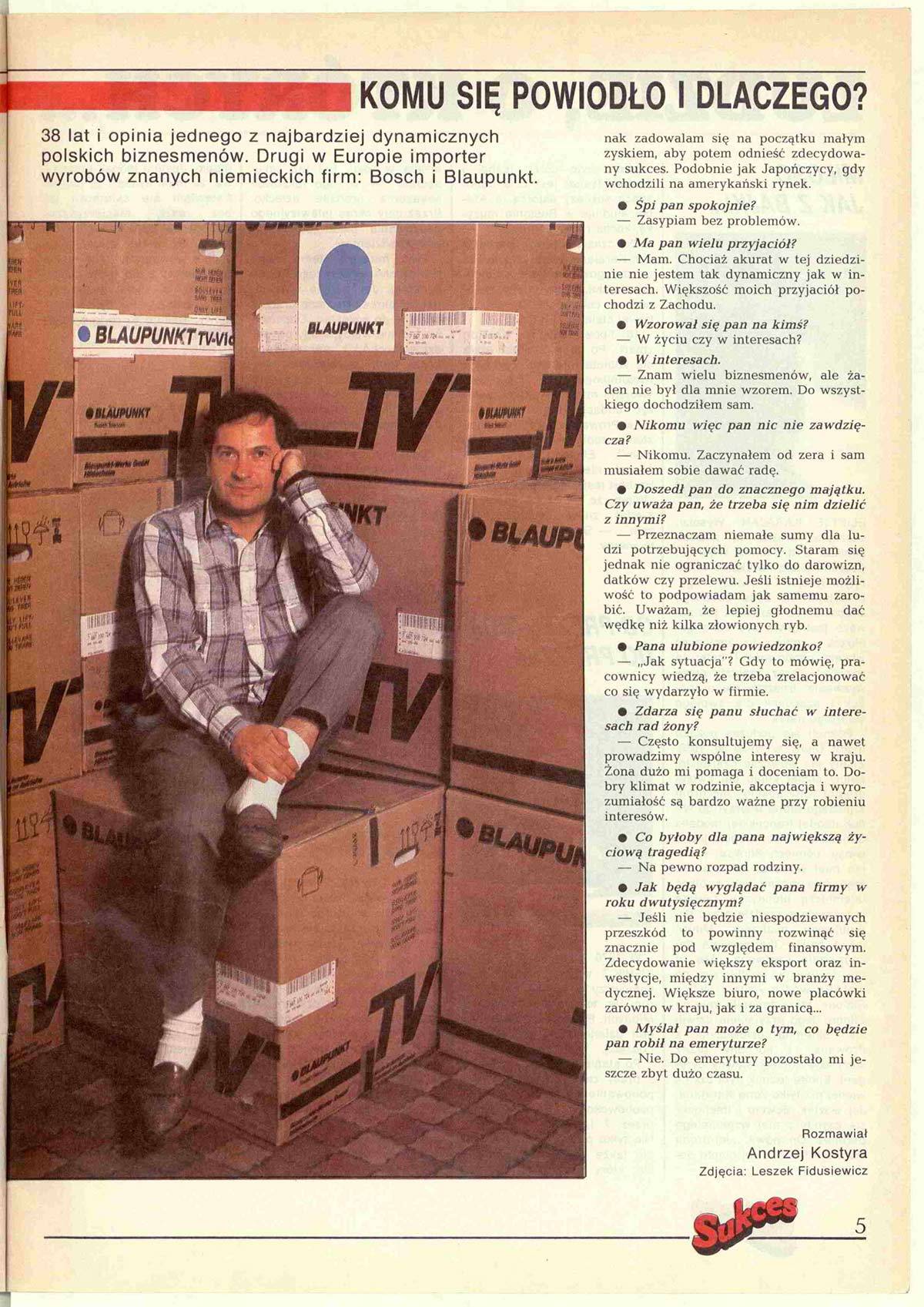 Magazyn „Sukces” (Fot. archiwum autorki)