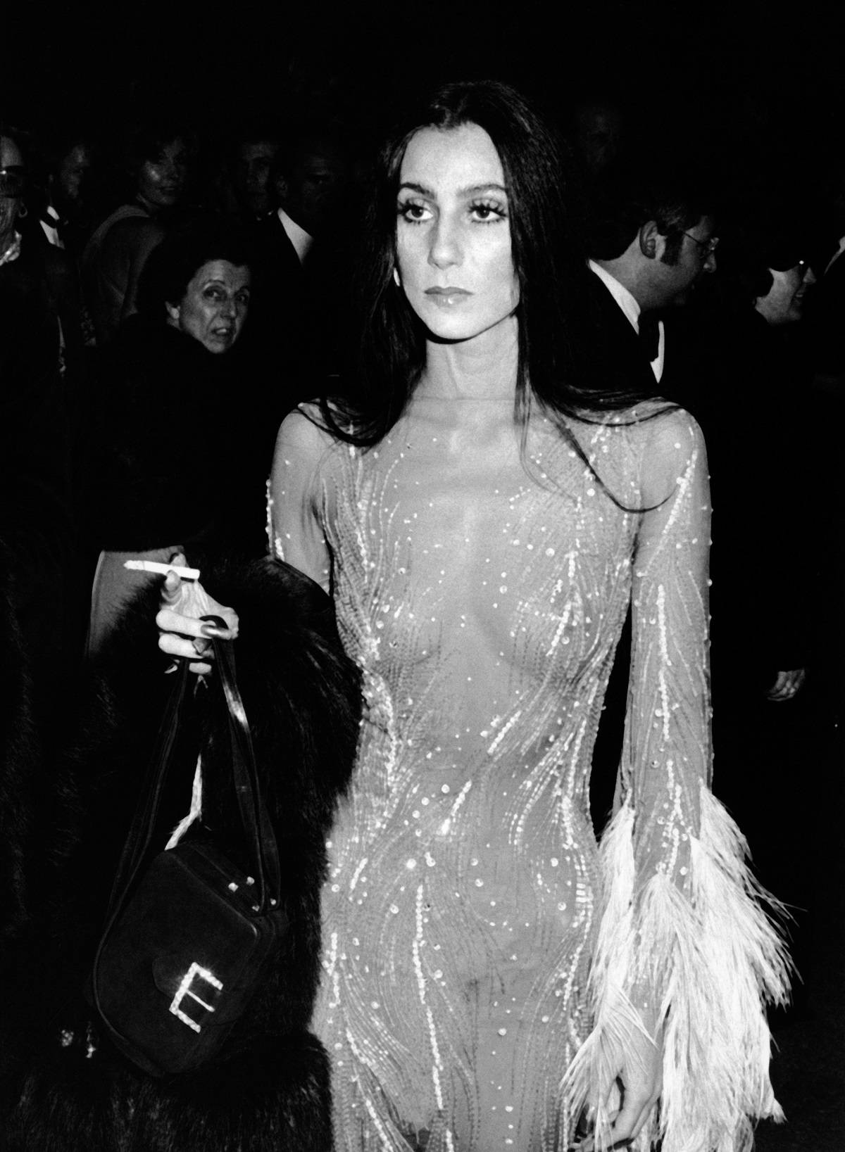Słynna naked dress, gala MET 1974