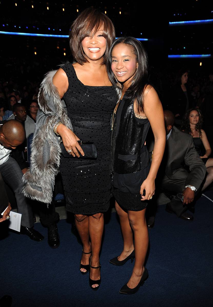 Whitney Houston i Bobbie Kristina Brown (Fot. Kevin Mazur/AMA2009/WireImage)