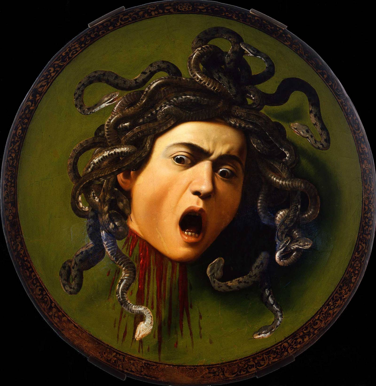 Głowa Meduzy, Caravaggio, 1595-1598, Galleria degli Uffizi (Fot. VCG Wilson/Corbis via Getty Images)