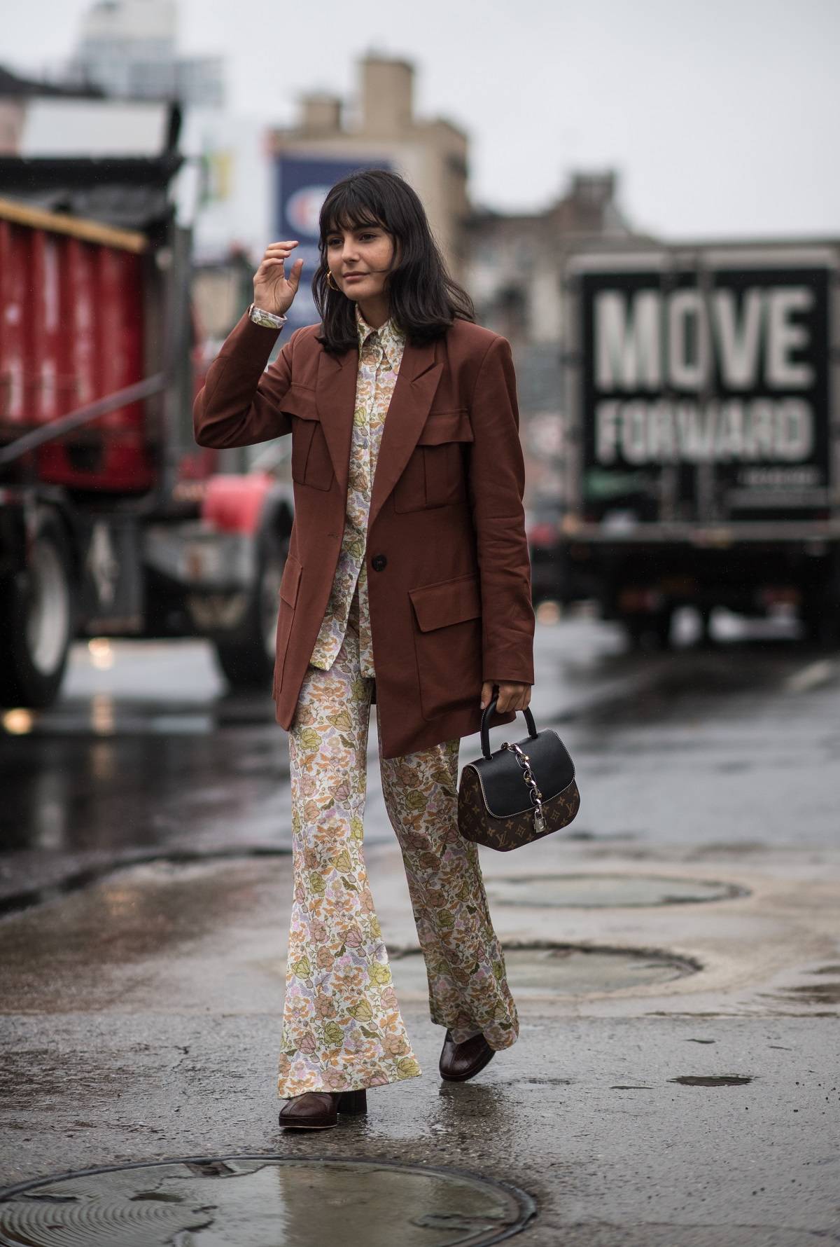 Maria Bernad podczas tygodnia mody w Nowym Jorku