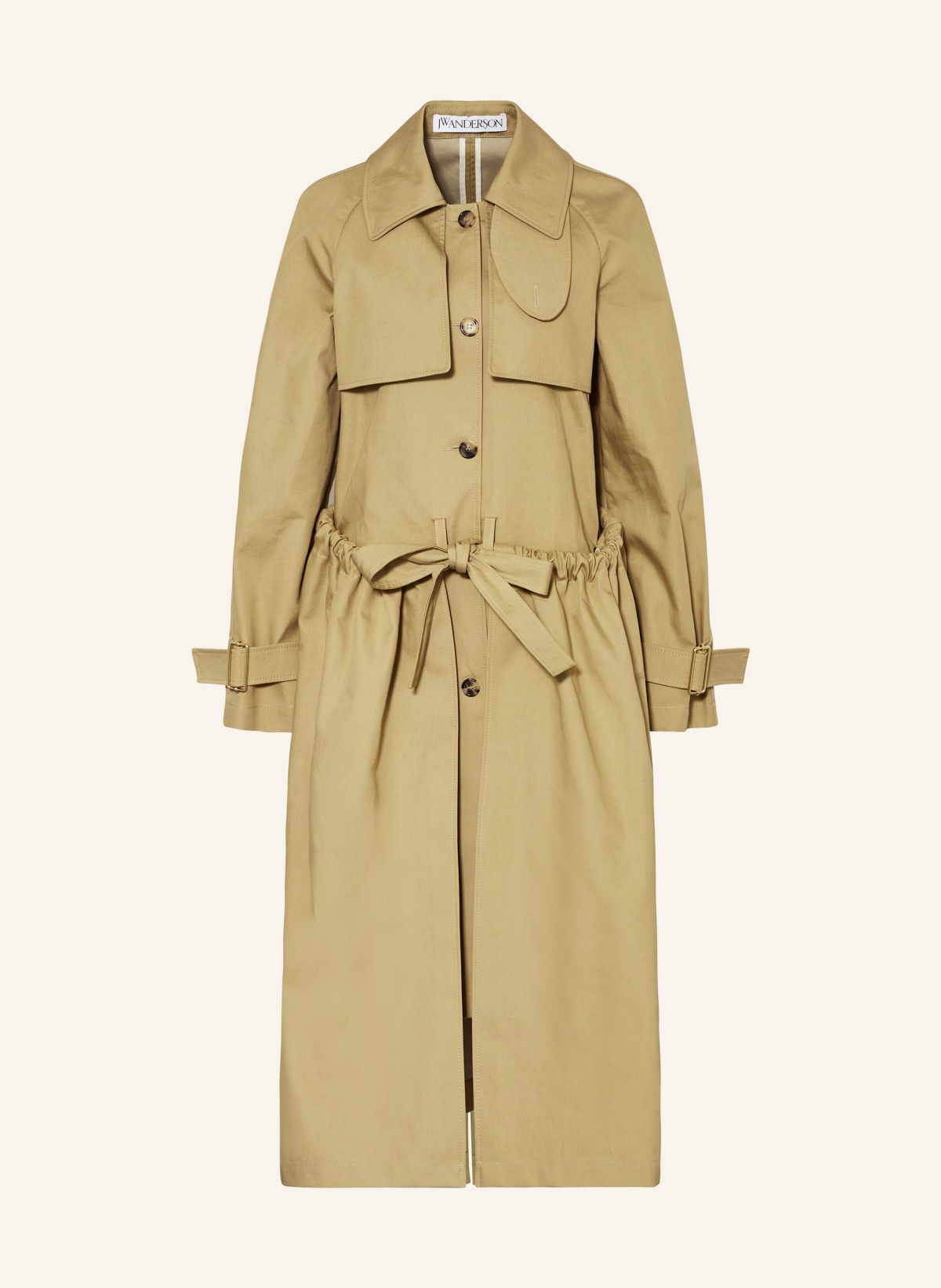 Modern tailoring w kolekcjach marek na wiosnę-lato na breuninger.com. JW ANDERSON Trencz.