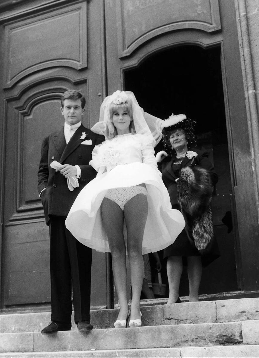 Na planie filmu „Występek i cnota” w 1962 roku (Fot. Getty Images)