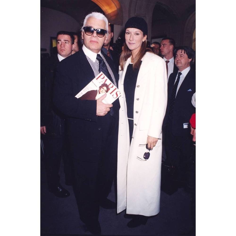 Dion z Karlem Lagerfeldem (Fot. EastNews)