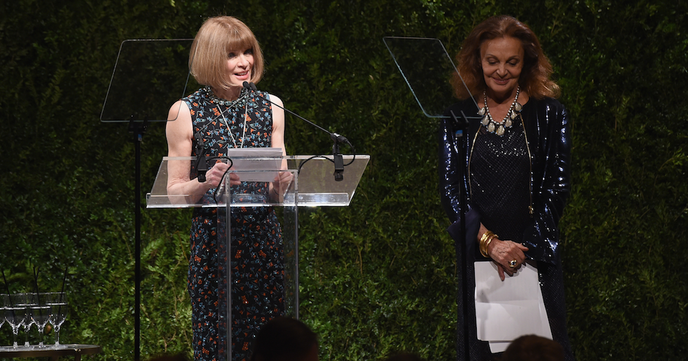 Anna Wintour z Diane von Furstenberg podczas gali CFDA (Fot. Getty Images)