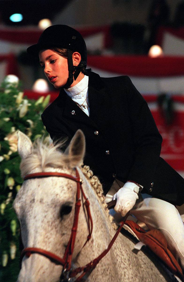 Charlotte Casiraghi podczas zawodów jeździeckich (Fot. Didier Baverel/Sygma via Getty Images)