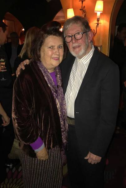 Suzy with Chris Moore in November 2017 at the launch of his book, Catwalking: Photographs by Chris Moore, written with Alexander Fury
Credit: @SuzyMenkesVogue