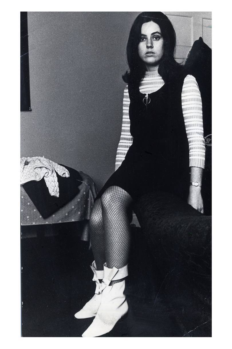 Mary Quant versus André Courreges: Suzy in her student days in the Sixties, wearing a Mary Quant zippered mini dress (and André Courrèges-inspired boots). Who invented the mini skirt first? Fashions historians have still not settled this dispute
