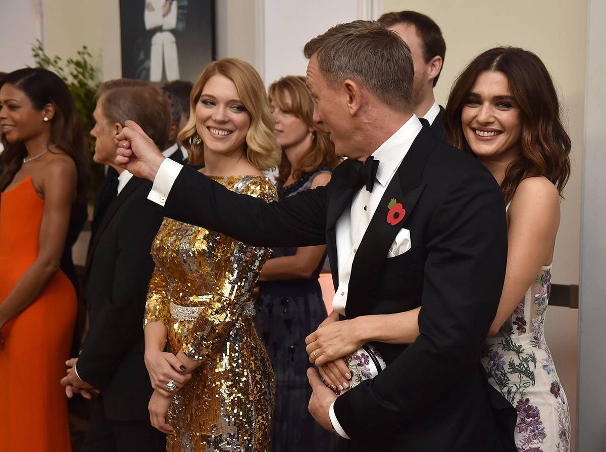 Daniel Craig i Rachel Weisz w 2015 roku na premierze Spectre (Fot. WPA Pool / Getty Images)