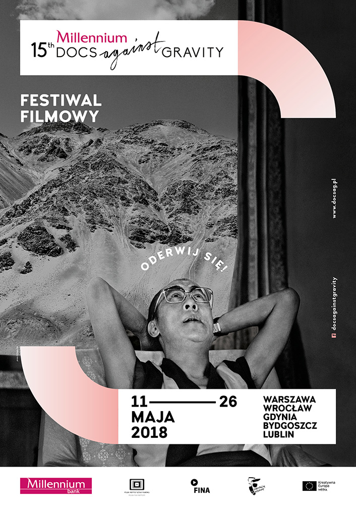 Plakat 15. festiwalu Millennium Docs Against Gravity (Fot. Materiały prasowe)