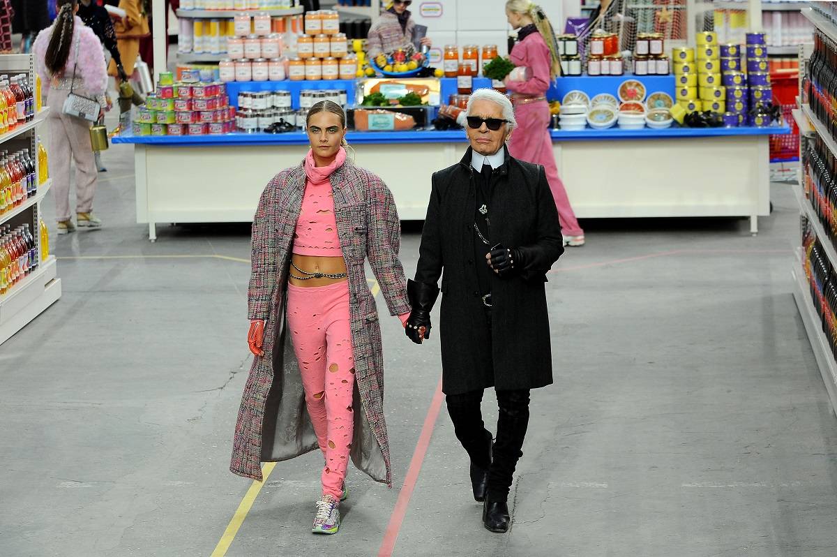 CaraDelevingne i Karl Lagerfeld