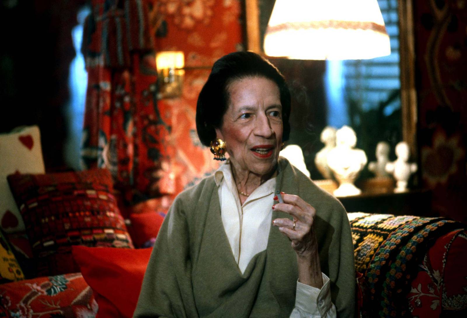 Diana Vreeland w swoim domu (Fot.Getty Images)