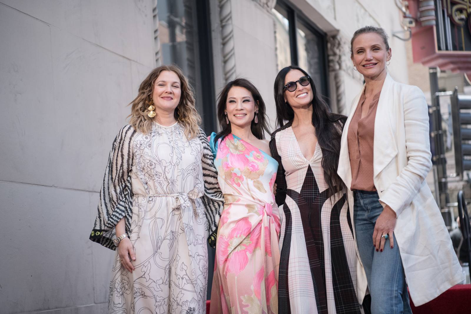 Razem z Drew Barrymore, Lucy Liu i Demi Moore, w 2019 roku/Getty Images