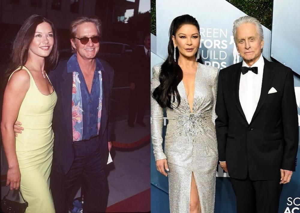 Wczoraj I Dziś Michael Douglas I Catherine Zeta Jones