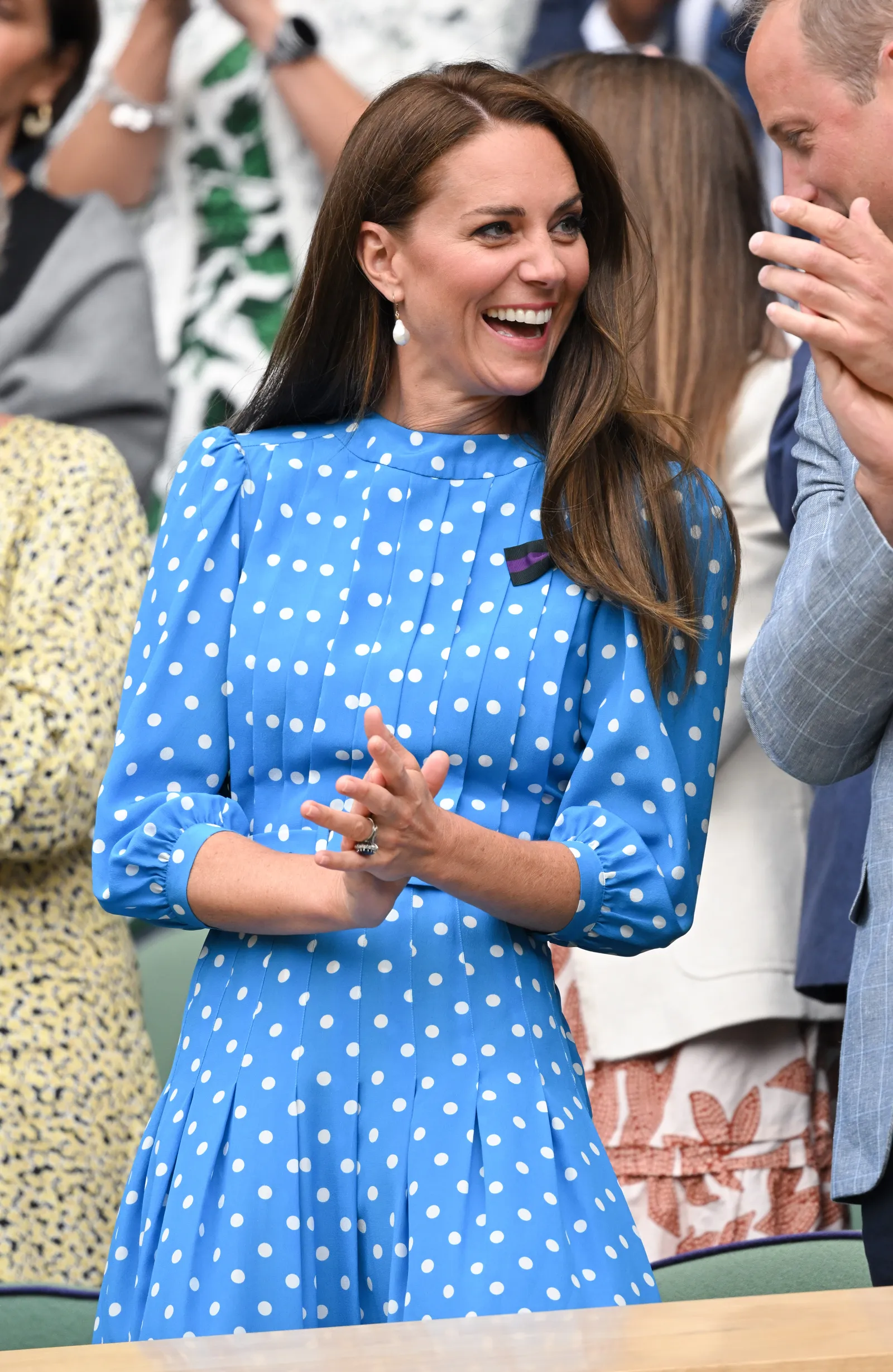 W sukience Alessandry Rich na Wimbledonie 2022, miesiąc po tym, jak założyła ją na Platynowy Jubileusz /(Fot. Getty Images)