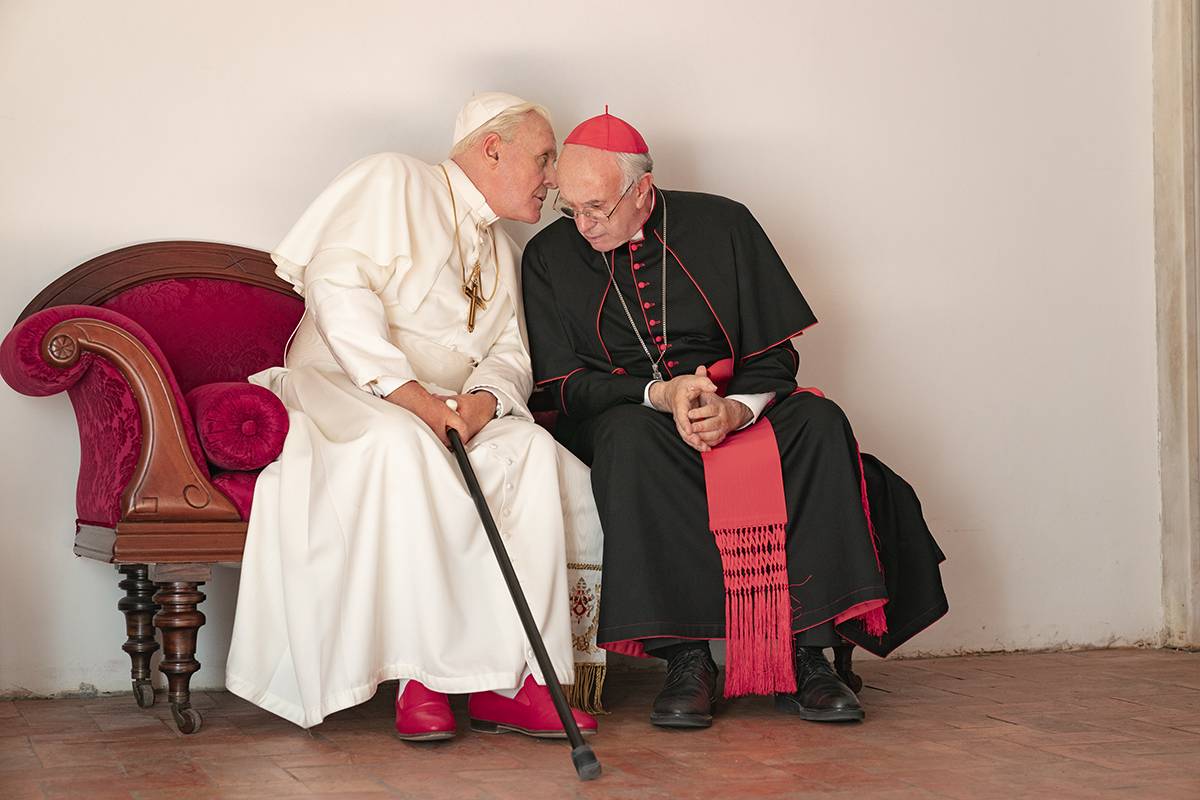 Kadr z filmu Dwóch Papieży