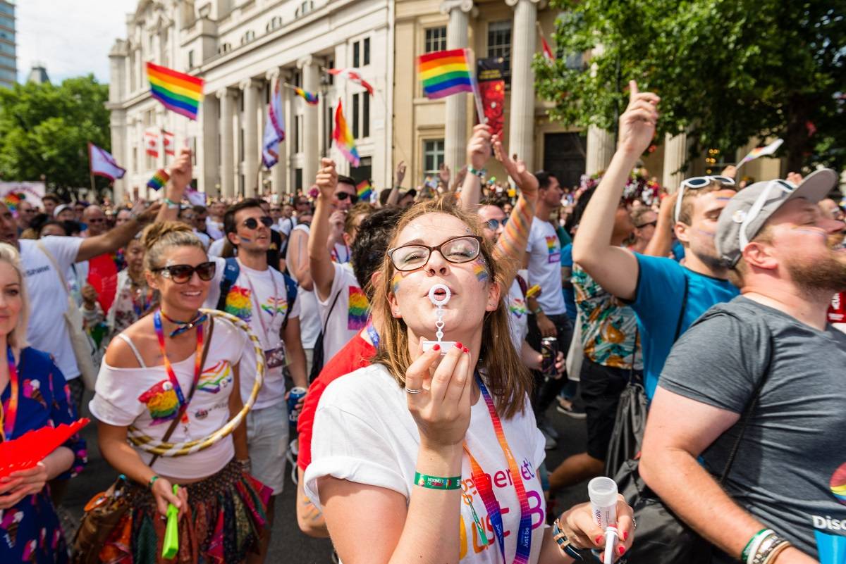 Parada równości w londyńskim Soho