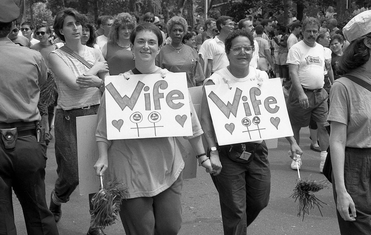 Parada Równości w Greenwich Village w 1989 r.