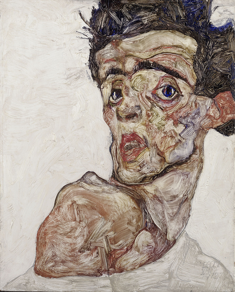 Egon Schiele, autoportret, 1912 © Muzeum Leopoldów, Wiedeń, Inv. 653