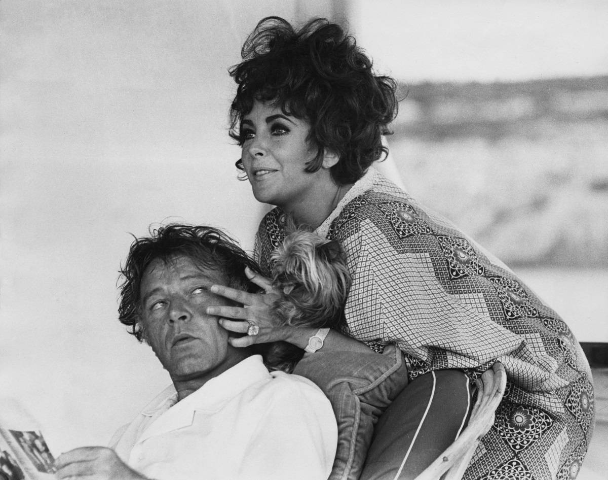 Z Richardem Burtonem na wakacjach w Sardynii, 1967 rok