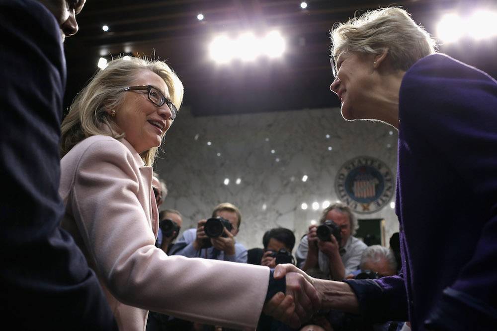 Warren z Hillary Clinton (Fot. Getty Images)