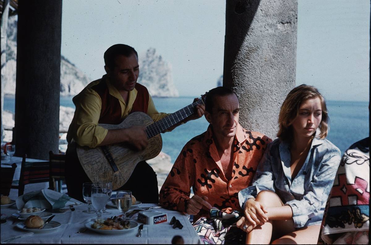 Emilio Pucci i jego żona Christina podczas wakacji na Capri w 1959 roku