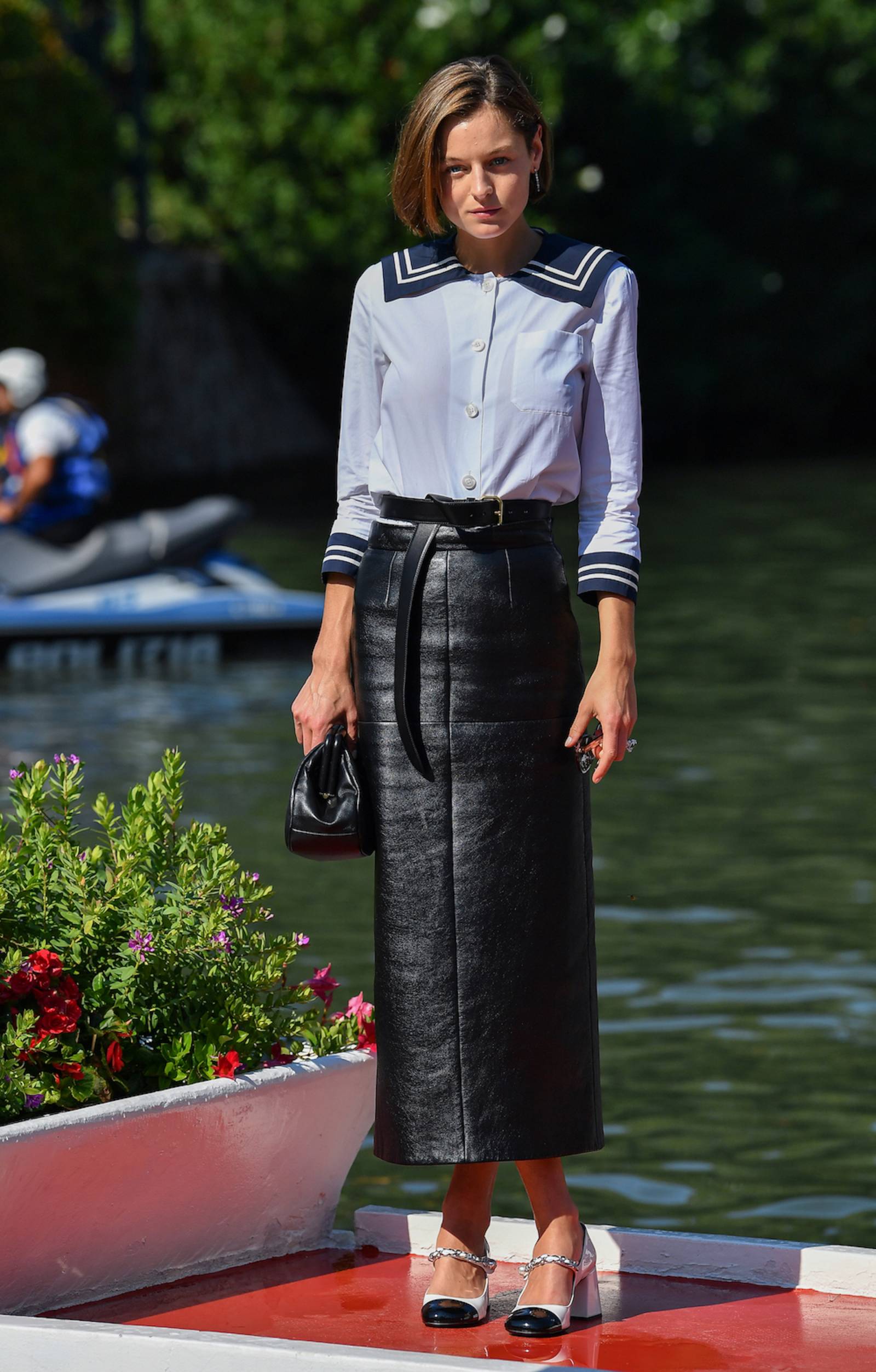 Emma Corrin w Wenecji (Fot. Getty Images)