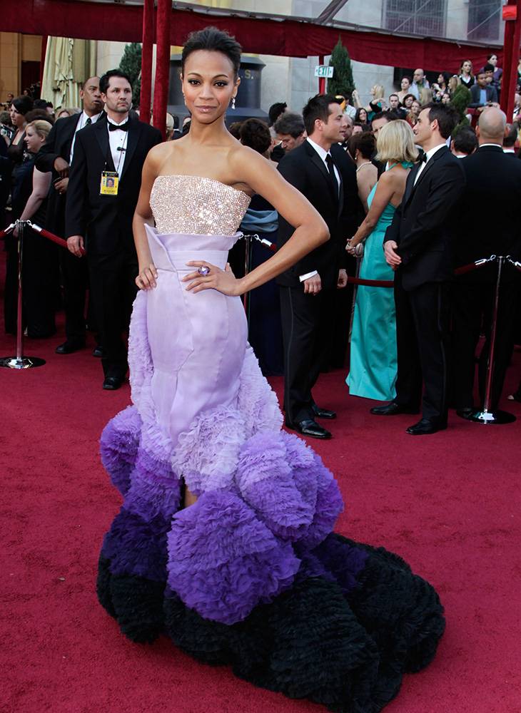 Zoe Saldana, Givenchy, 2010