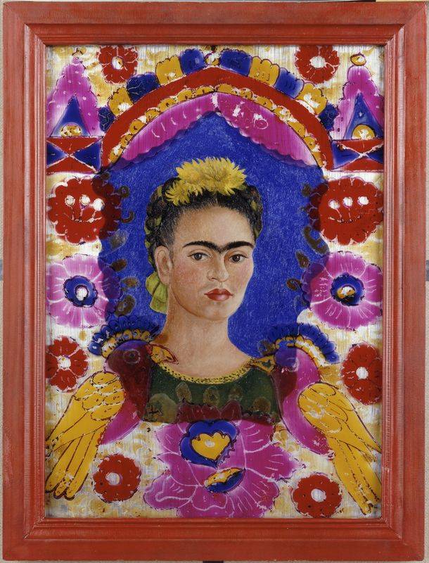 Frida Kahlo, Autoportret „The Frame”, 1938 © Centre Pompidou, MNAM-CCI, Dist. RMN-Grand Palais / Jean-Claude Planchet © Banco de México D. Rivera F. Kahlo Museums Trust / ADAGP, Paris 2022