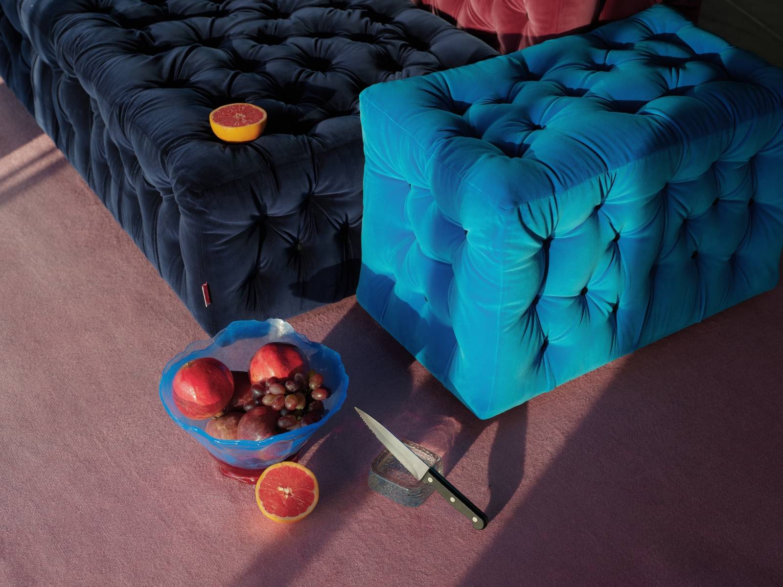 Gaetano Pesce, sofa modułowa La Michetta (Fot. Federico Torra, dzięki uprzejmości Meritalia © Gaetano Pesce)