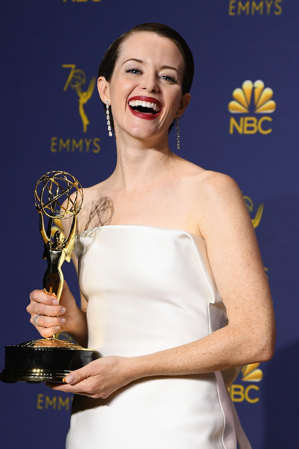 Claire Foy zwyciężyła za rolę Królowej (fot. Getty Images)