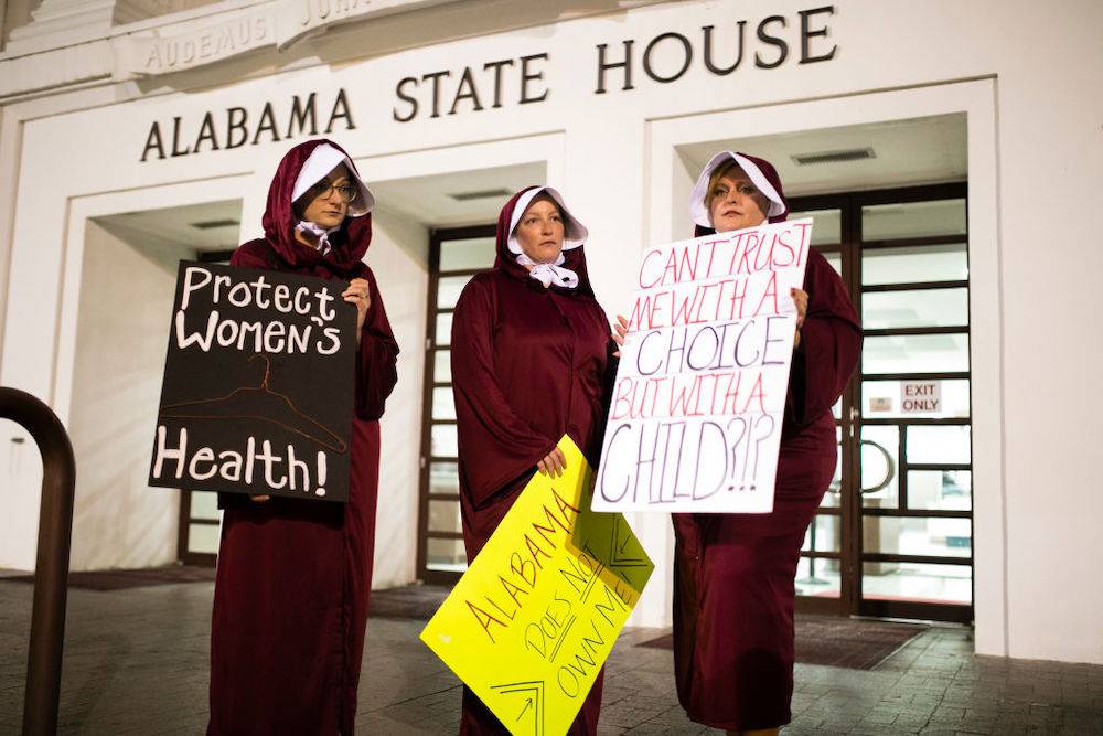 Protest pod senatem w Alabamie (Fot. Getty Images) 