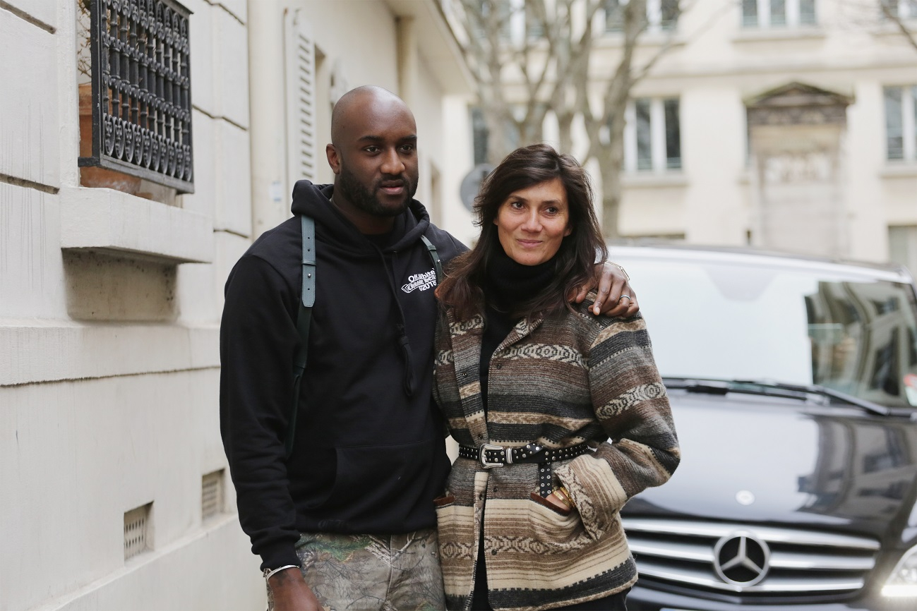 Virgil Abloh i redaktor naczelna Vogue Paris, Emmanuelle Alt